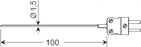 Einstechfühler (Typ K) | GTE 130 OK