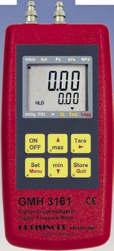 Digital-Feinmanometer für Über- / Unter- und Differenzdruck | GMH 3161-01