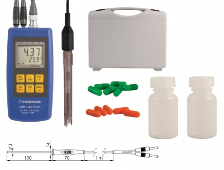 complete set for measurement of pH / ORP / temperature | GMH 3551-SET100