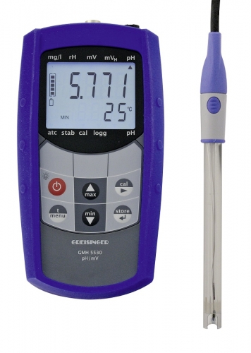 wasserdichtes pH- / Redox-Handmessgerät inkl. Elektrode | GMH 5550-G135