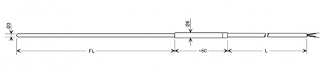 measuring probe type N (NiCrSi-NiSi), class 1 | GTF 101-N03...
