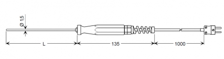 immersion probe (type K) | GTF 400