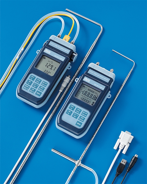 Mikro-Manometer-Thermometer für Staurohre