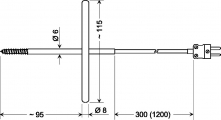 probe (type K) for deep-frozen products | GGF 200