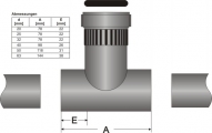 flow fitting made of PVC-U |  DFA 32