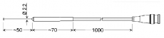 Pt1000-Oberflächenfühler für feste Oberflächen | GOF 175 MINI-BNC