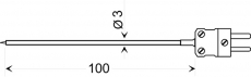 Luft-/Gasfühler (Typ K) | GTO 130 OK